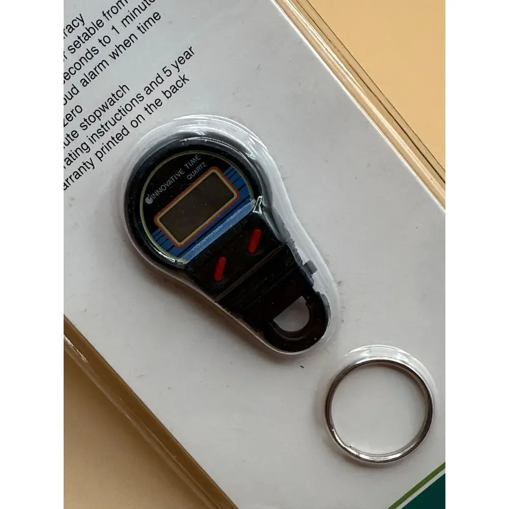 ⏱️ Vintage Innovative Time Quartz Travel Collection Key Chain Timer NOS